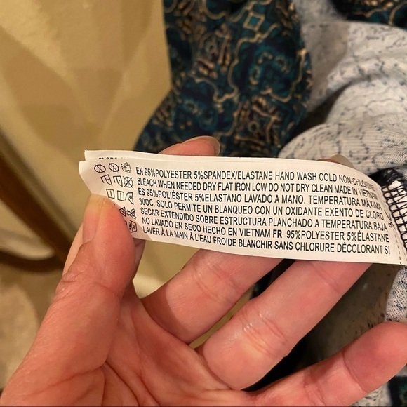 FOREVER 21 Green Pattern Dress Size Small - Picture 6 of 7